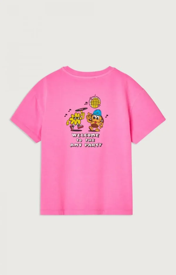 American Vintage | Kinder-T-Shirt Fizvalley Neonpink