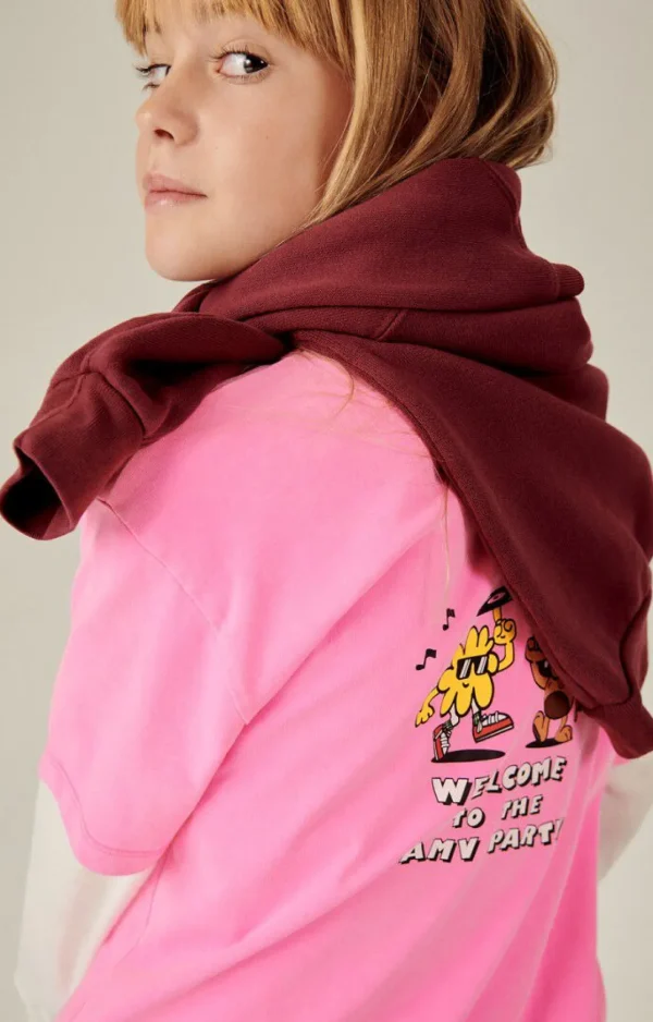 American Vintage | Kinder-T-Shirt Fizvalley Neonpink