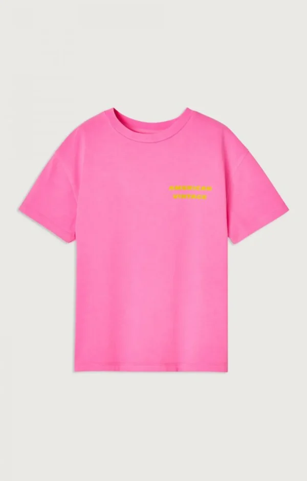 American Vintage | Kinder-T-Shirt Fizvalley Neonpink