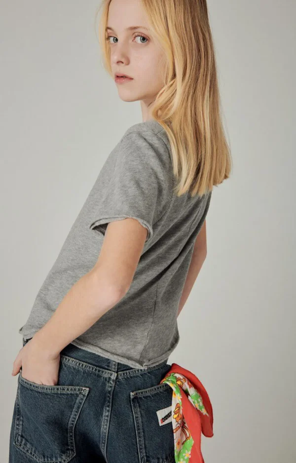 American Vintage | Kinder-T-Shirt Sonoma Grau Meliert