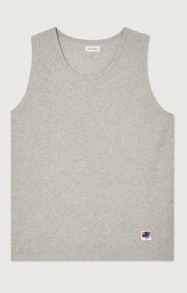 American Vintage | Unisextop Koukoubay Grau Meliert