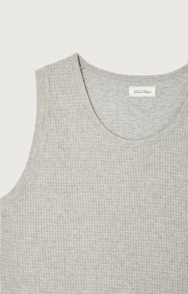 American Vintage | Unisextop Koukoubay Grau Meliert